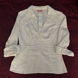 💗Pinup Couture White Blouse🦄Rare